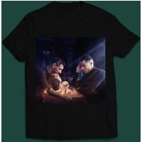 Cristiano Ronaldo And Lionel Messi Looking World Cup T-shirt