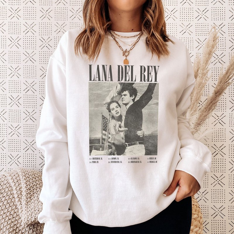 Vintage Lana Del Rey Sweatshirt, Lana Del Rey Albums Unisex Shirt — Sweats à capuche pour hommes