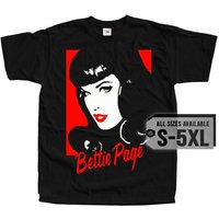 Bettie Page V18 Poster Men T Shirt — Mens T Shirts