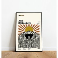 Axis: Bold As Love- Are You Experienced Jimi Hendrix - Minimalist Poster