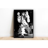 Jimi Hendrix Vintage, Wall Decor, Gifts, Home Decor Poster