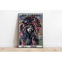 Jimi Hendrix 1969- Concert Poster — Affiches et impressions