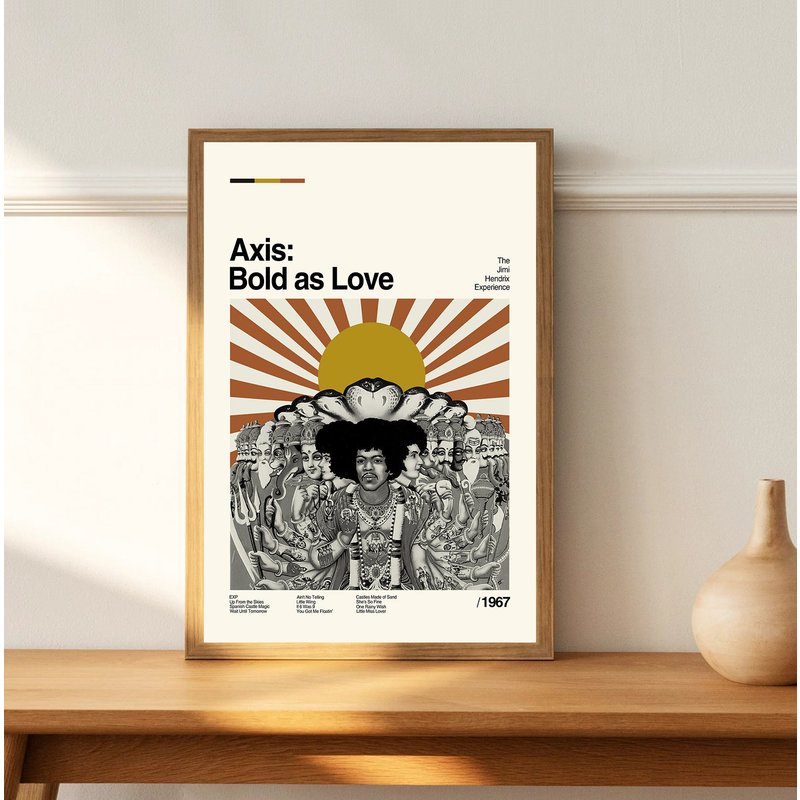Axis: Bold As Love- Are You Experienced Jimi Hendrix - Vintage Poster — Posters & Prints