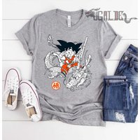 Dragon Ball Z Son Goku Kid X Shenron, Goku Dragon Ball Z Shirt — Mens T Shirts