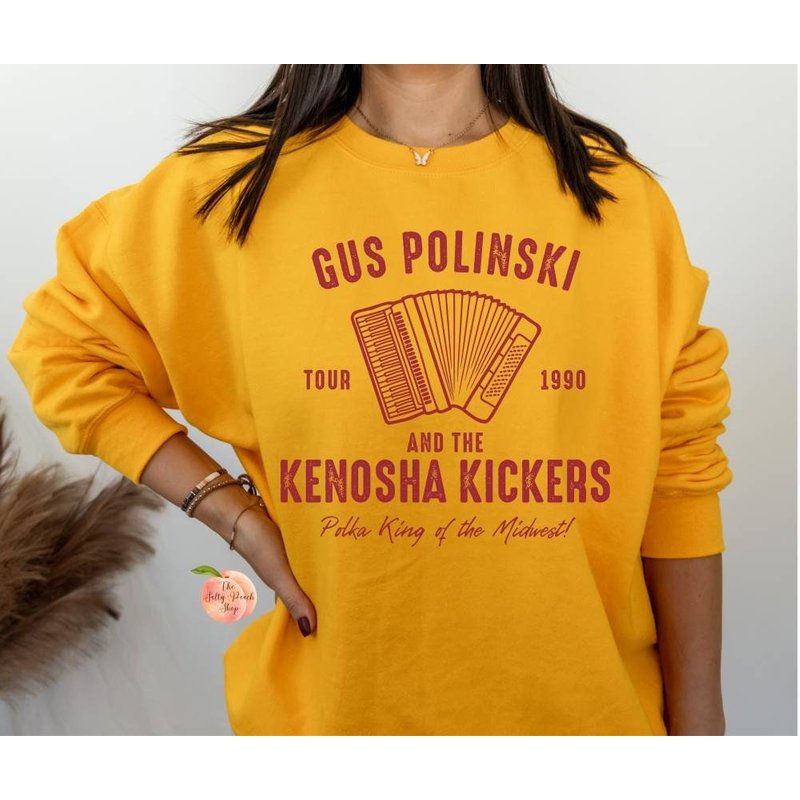 Gus Polinski Kenosha Kickers Polka King Crewneck Sweatshirt, Vintage Home Alone Christmas Sweatshirt — Sweats à capuche pour hommes