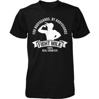 Fight Milk, For Bodyguards By Bodyguards, 100% Real Crowtien T-shirt — T-shirts pour hommes