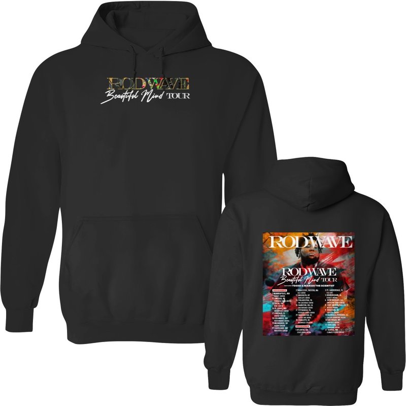 Rod Wave Beautiful Mind 2022 Tour Hoodie, Rod Wave Shirt, Beautiful Mind Tour Hoodie — Sweats à capuche pour hommes