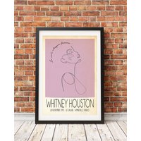 Whitney Houston, Live In France Poster — Affiches et impressions