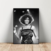 Whitney Houston Canvas Poster — Posters & Prints