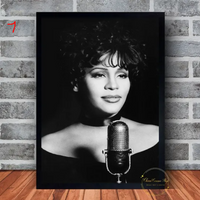 Whitney Houston Music Poster Canvas Wall Art