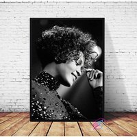 Whitney Houston Music Poster Canvas Wall Art Home Decor — Affiches et impressions