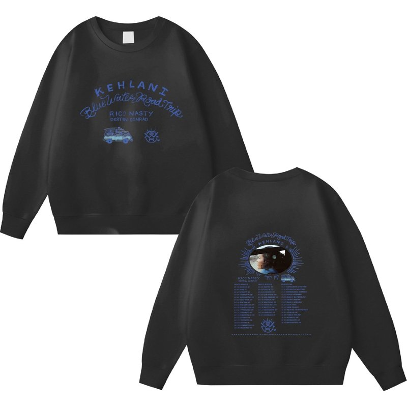 Kehlani Tour 2022 Blue Water Road Trip Blue Water Road Album Sweatshirt — Sweats à capuche pour hommes