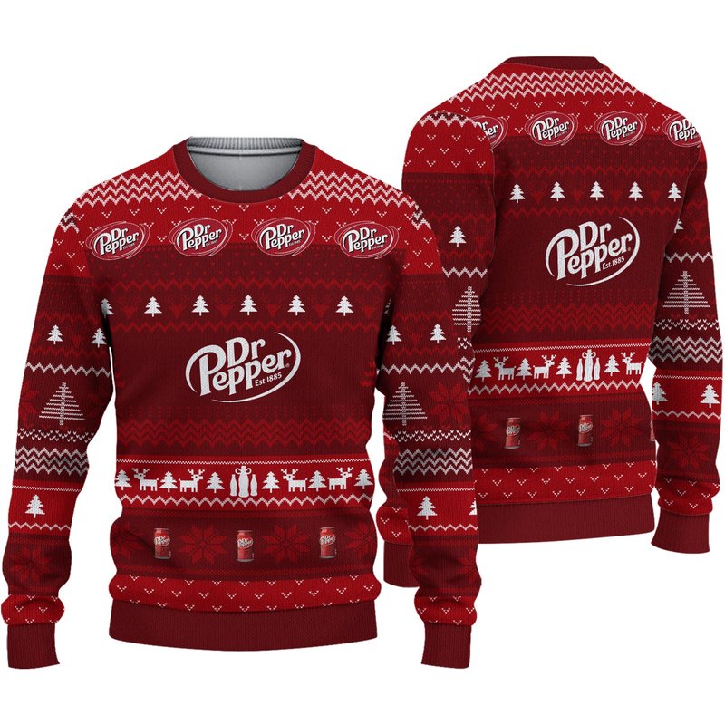 Dr Peppers Ugly Christmas Ugly Sweater — Chandails pour hommes