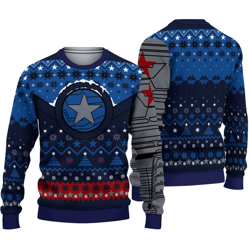 Winter Soldiers Ugly Christmas Ugly Sweater — Chandails pour hommes