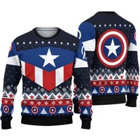 Captain Americas Ugly Christmas Ugly Sweater