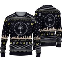 Lotr Ugly Knitted Christmas Sweater, Xmas 3d Sweater