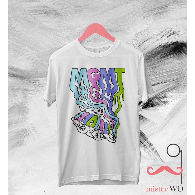 Mgmt Congratulations Album T-shirt - Mgmt Shirt, Classic Rock Shirt, Andrew Vanwyngarden, Ben Goldwasser — Mens T Shirts
