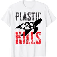 Plastic Kills A Turtle Lover T-shirt — Mens T Shirts