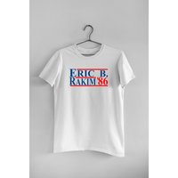 Eric B Rakim 86 Rap Men's White Tee Clothing Tshirt — Mens T Shirts