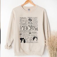 The 1975 Tracklist Tshirt, The 1975 Lyrics Sweatshirt