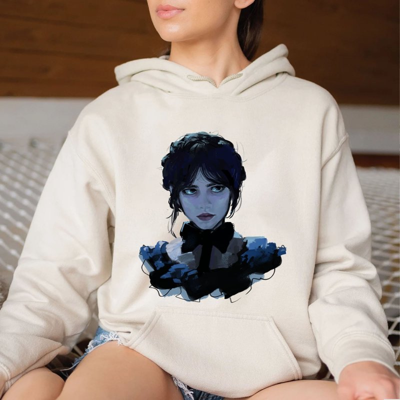 Jenna Ortega Wednesday Addams 2022 Hoodie — Sweats à capuche pour hommes