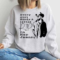 Every Girl Needs A Little Rip In Her Jeans Sweatshirt — Sweats à capuche pour hommes
