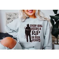 Every Girl Needs A Little Rip In Her Jeans Sweatshirt — Sweats à capuche pour hommes