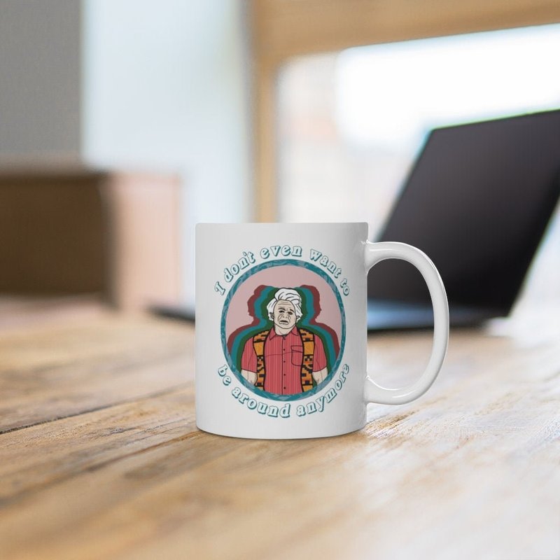 I Think You Should Leave Prank Show Carmine Laguzio I Don't Even Want To Be Around Anymore Ceramic Mug — Tasses et gobelets