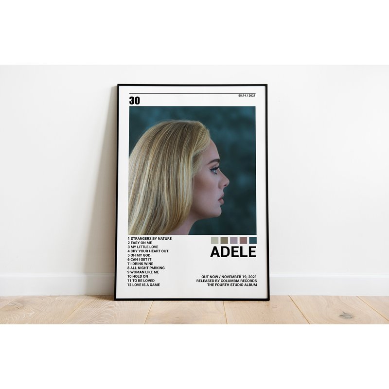 Adele Posters, 30 Poster, Adele 30, Album Cover Poster