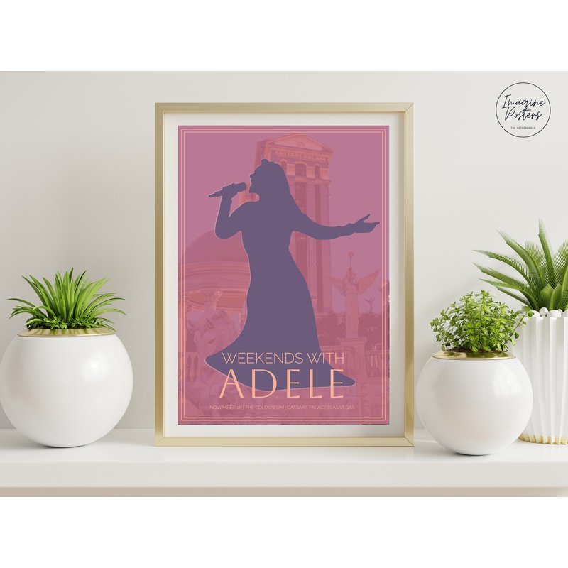 Adele Poster Las Vegas | Weekends With Adele Poster — Affiches et impressions