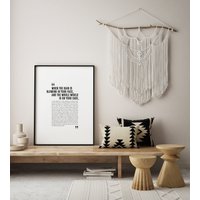 Make You Feel My Love | Adele Poster | Song Lyrics Print
