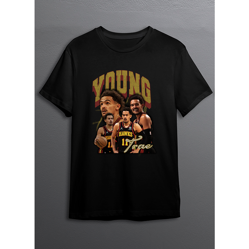 Trae Young Shirt, Oversize Style Unisex Tshirt — T-shirts pour hommes