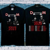 Depeche Mode Rock Band Music Tour 2023 2-sides Print T-shirt — T-shirts pour hommes