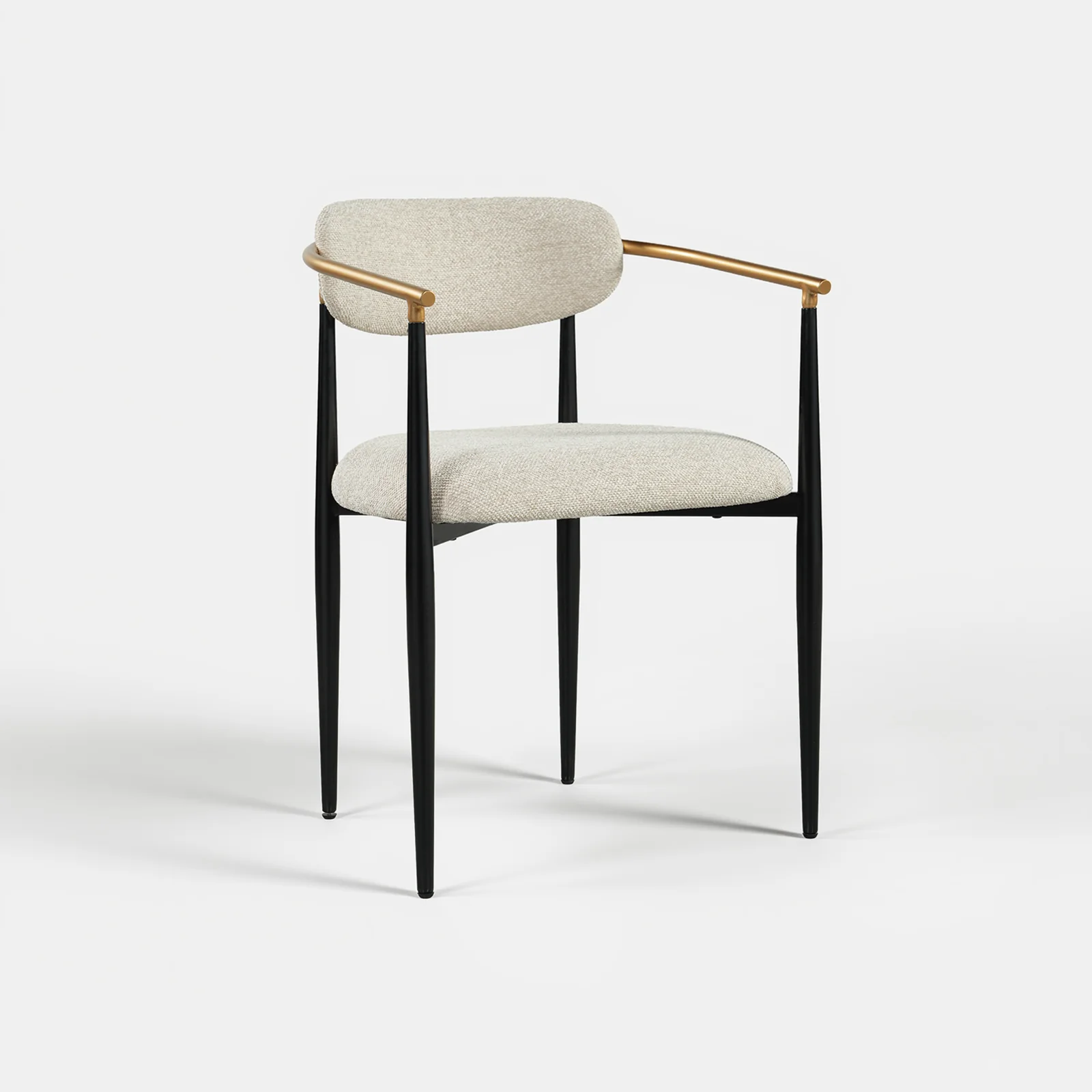 Colamy Matrix 19.5'' Upholstered Dining Chairs with Arms - Camel / Set of 2 — Chaises de salle à manger