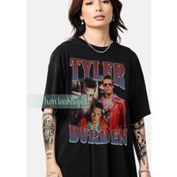 Tyler Durden Fight Club Vintage T Shirt, The Narrator 90s Graphic — T-shirts pour hommes