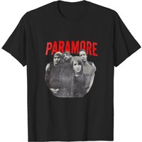 Grey Short Sleeves Regular Fit Paramore T-shirt