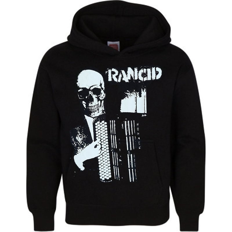 Punk Rock Band Rancid #1 Black & White Hoodie — Sweats à capuche pour hommes