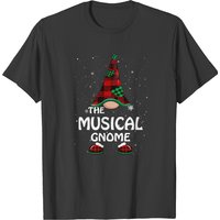 Gnome Family Musical Gnome Matching Family Christmas Pajama T-shirts — Mens T Shirts