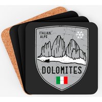 Dolomites Italy Emblem Coasters — Sous-verres et napperons
