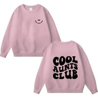 Cool Aunts Club Sweatshirt Front And Back Printed, Cool Aunt Sweatshirt — Sweats à capuche pour hommes