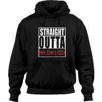 Straight Outta Papa John Is Pizza Chef Hoodies — Sweats à capuche pour hommes