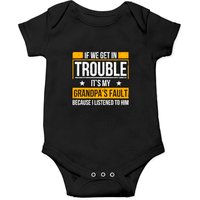 If We Get In Trouble Its My Grandpa's Fault Onesies — Bodys bébé