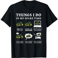 6 Things I Do In My Spare Time Shirt - Funny Tractor Driver T-shirt — T-shirts pour hommes