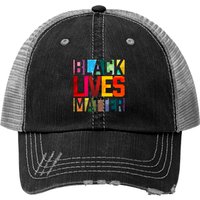 Black Lives Matter Blm Movement End Racism Trucker Hats — Casquette de baseball