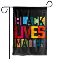 Black Lives Matter Blm Movement End Racism Garden Flags — Drapeaux décoratifs