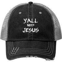 Y'all Need Jesus Trucker Hats God Christian — Casquette de baseball