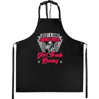 Just A Girl Who Loves Dirt Track Racing Drag Racing Aprons — Tabliers de cuisine