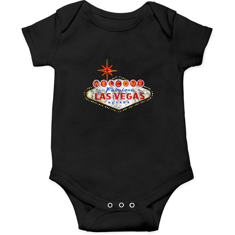 Welcome To Las Vegas Nevada Vintage Sign Souvenir Onesies — Bodys bébé