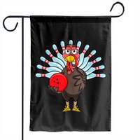 Thanksgiving Turkey Bowling Pin Matching Team Garden Flags