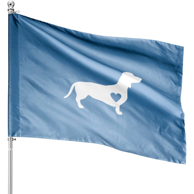 Dachshund Love Doxie Zip House Flags — Decorative Flags
